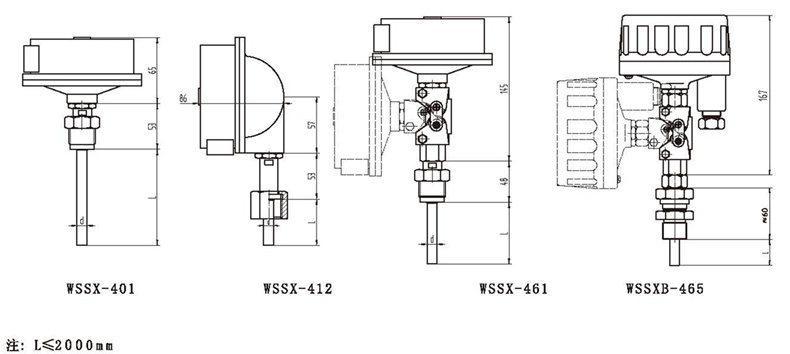 WSSX工業(yè)雙金屬溫度計(jì)（電接點(diǎn)型螺紋式）_http://www.xpnqm.cn_雙金屬溫度計(jì)_第3張